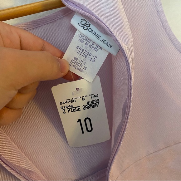 BONNIE JEAN Lavender Girls Dress & Jacket size 10 - Picture 7 of 10